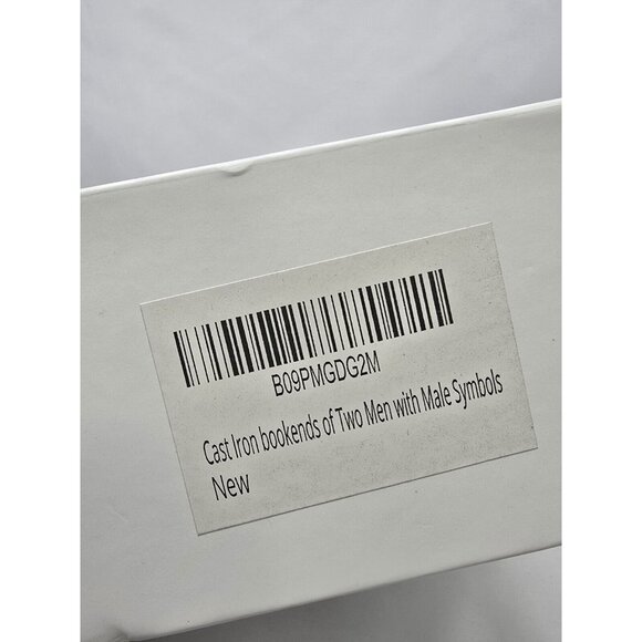 Tiny Purple Seahorse LGBTQIA+ Cast Iron Male With Symbols Book Ends- Set Of 2 - Picture 14 of 14